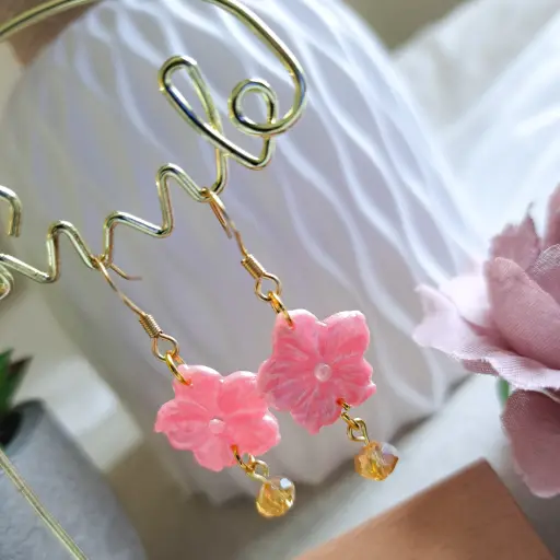 Boucles d'oreilles " Zélia dorées "  