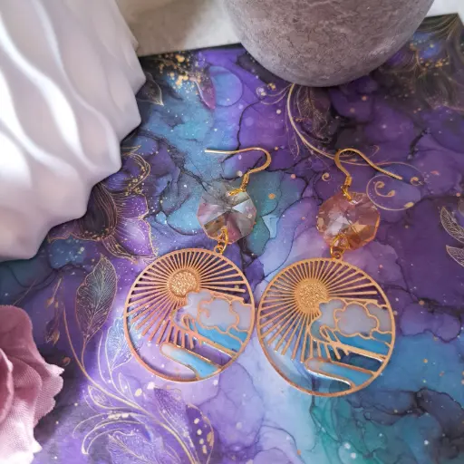 Boucles d'oreilles " ciel de rêve " 