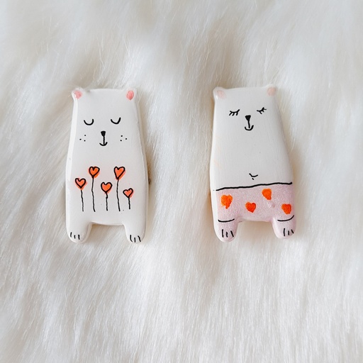 Broche ourson d'amour